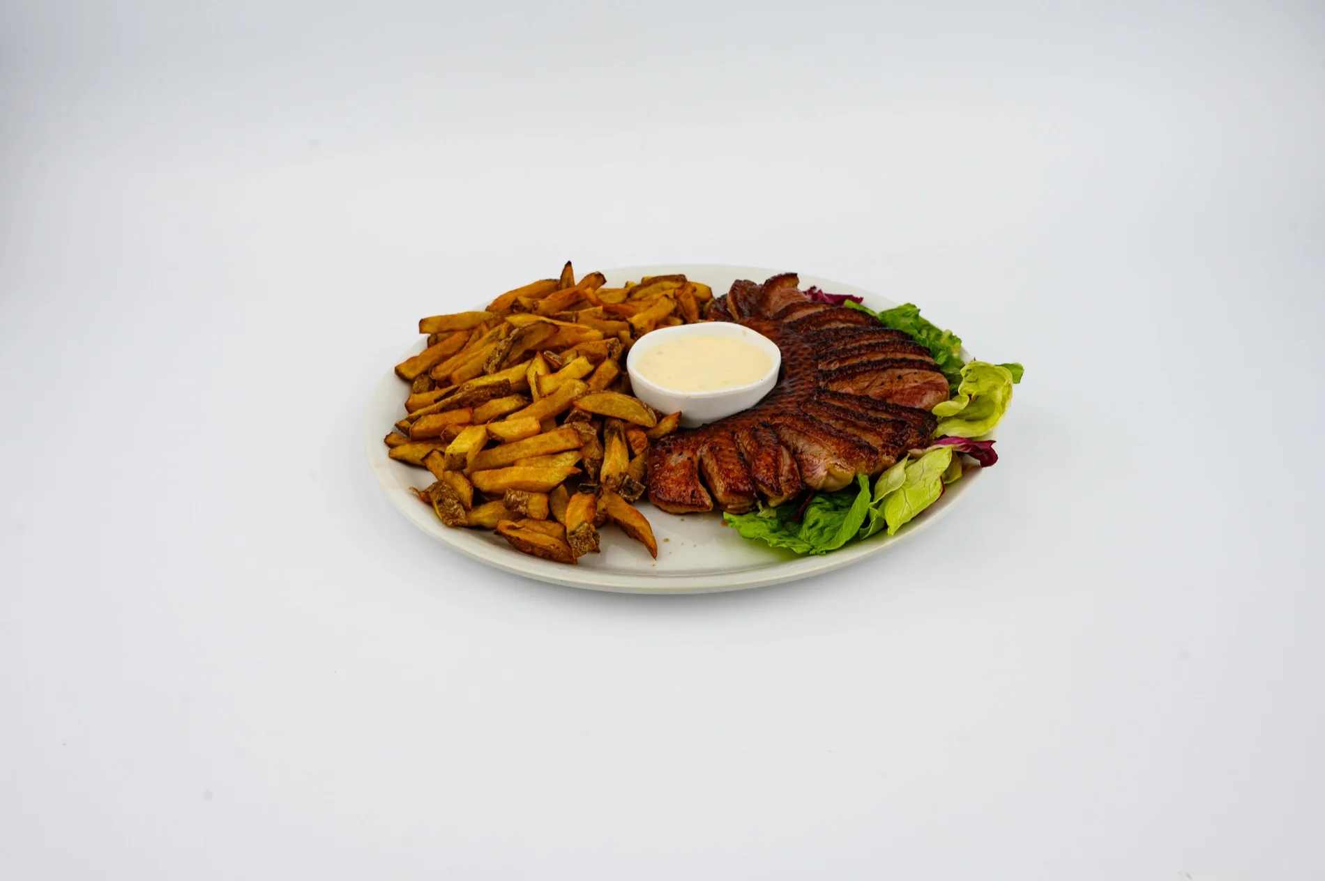Magret de canard et frites maison
